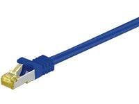 MicroConnect - Nettverkskabel - RJ-45 (hann) til RJ-45 (hann) - SFTP, PiMF - CAT 7 - med støvel, uten hindringer - blå
