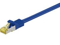 MicroConnect - Nettverkskabel - RJ-45 (hann) til RJ-45 (hann) - 1 m - SFTP, PiMF - CAT 7 - halogenfri, uten hindringer - blå
