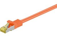 MicroConnect - Liitäntäkaapeli - RJ-45 (han) til RJ-45 (han) - 3 m - SFTP, PiMF - CAT 7 - halogenfri, strenget - oranssi