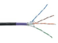 DIGITUS - Samlet kabel - SFTP, PiMF - CAT 7 - utendørs, solid - svart, RAL 9005