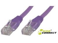 MicroConnect - Verkkokaapeli - RJ-45 (uros) - RJ-45 (uros) - 5 m - UTP - CAT 6 - violetti