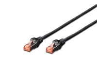 DIGITUS - Liitäntäkaapeli - RJ-45 (uros) RJ-45 (uros) - SFTP - CAT 6 - halogeeniton - musta