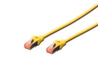 DIGITUS - Patchkabel - RJ-45 (han) til RJ-45 (han) - 1 m - SFTP - CAT 6 - booted, halogenfri, knastfri - gul