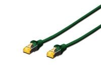 DIGITUS - Koblingskabel - RJ-45 (hann) til RJ-45 (hann) - SFTP - CAT 6a - med støvel, halogenfri, uten hindringer - grønn