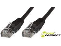 MicroConnect - Nettverkskabel - RJ-45 (hann) til RJ-45 (hann) - 20 cm - UTP - CAT 6 - halogenfri - svart