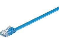 MicroConnect UltraFlat - Nettverkskabel - RJ-45 (hann) til RJ-45 (hann) - 1 m - UTP - CAT 6 - flat - blå