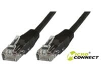 MicroConnect - Verkkokaapeli - RJ-45 (uros) - RJ-45 (uros) - 2 m - UTP - CAT 5e - musta