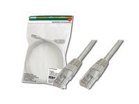 DIGITUS Premium - Patchkabel - RJ-45 (han) til RJ-45 (han) - 15 m - UTP - CAT 5e - booted - grå