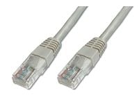 DIGITUS Premium - Patchkabel - RJ-45 (han) til RJ-45 (han) - 2 m - UTP - CAT 5e - booted - grå