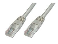 DIGITUS Premium - Patchkabel - RJ-45 (han) til RJ-45 (han) - 15 m - UTP - CAT 5e - booted - grå