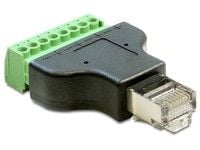 DeLOCK 65389, RJ45, 8p, Musta, Vihreä