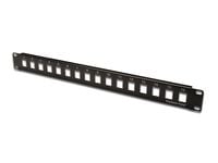 Digitus DN-91400, Telinekiinnitys, 1U, musta, SPCC, 43 mm, 48,5 cm