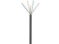 MicroConnect - Bulk-kaapeli - 100 m - UTP - CAT 6 - ulkokäyttöön, kiinteä - musta