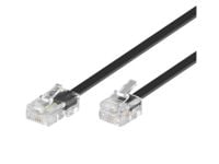 MicroConnect - Telefonkabel - RJ-45 (hann) til RJ-11 (hann) - 15 m - svart