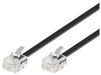MicroConnect Modular - Telefonkabel - RJ-11 (hann) til RJ-11 (hann) - 2 m - svart