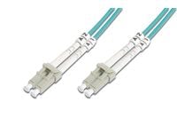 DIGITUS - Koblingskabel - LC multimodus (hann) til LC multimodus (hann) - 3 m - fiberoptisk - 50 / 125 mikroner - OM3 - halogenfri