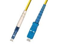 MicroConnect - Nettverkskabel - SC/UPC-enkeltmodus (hann) til LC/UPC-enkeltmodus (hann) - 1 m - 1 m - fiberoptisk - 9 / 125 micron - OS1/OS2 - halo...