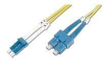 DIGITUS - Koblingskabel - LC/APC-enkeltmodus (hann) til SC/PC-enkeltmodus (hann) - 2 m - fiberoptisk - dupleks - 9 / 125 micron - OS1 - halogenfri ...