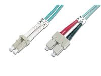 DIGITUS - Koblingskabel - LC multimodus (hann) til SC flermodus (hann) - 10 m - fiberoptisk - 50 / 125 mikroner - OM3 - med støvel, halogenfri - ak...