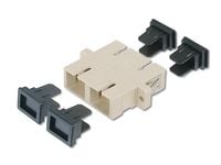 DIGITUS - Verkkoliitin - SC multimode (naaras) - SC multimode (naaras) - valokuitu - harmaa