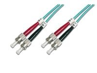 DIGITUS - Koblingskabel - ST flermodus (hann) til ST flermodus (hann) - 2 m - 2 m - fiberoptisk - 50 / 125 mikroner - OM3 - med støvel, halogenfri ...