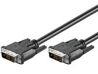 MicroConnect - DVI-kabel - enkeltlenke - DVI-D (hann) til DVI-D (hann) - 1 m - tommelskruer