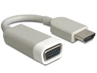 Delock - Video adapter - HD-15 (VGA) hunn til HDMI hann - hvit