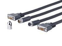 VivoLink Pro Cross Wall - DVI-kabel - DVI-D (hann) til DVI-D (hann) - 10 m - tommelskruer