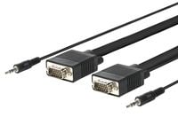 VivoLink Pro - VGA / lyd-kabel - HD-15 (VGA), minijakk (hann) til HD-15 (VGA), minijakk (hann) - 30 m - tommelskruer