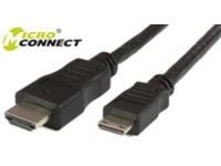 MicroConnect - HDMI-kabel - HDMI hane till 19 pin mini HDMI Type C hane - 2 m