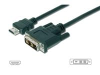 MicroConnect - Adapterkabel - DVI-D han til HDMI han - 50 cm