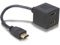 Delock - HDMI-adapter - HDMI hann til HDMI hunn - 20 cm