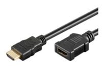 MicroConnect High Speed HDMI with Ethernet - HDMI-forlengelseskabel med Ethernet - HDMI hunn til HDMI hann - 2 m