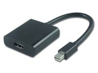 Microconnect MDPHDMI6B, 0,2 m, Mini DisplayPort, HDMI, Uros, Naaras, Nikkeli
