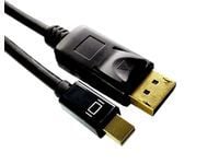MicroConnect - DisplayPort-kabel - Mini DisplayPort (hann) til DisplayPort (hann) - 1 m - 4K-støtte - svart