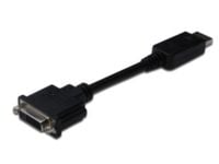 MicroConnect - DisplayPort-sovitin - dobbeltlink - DisplayPort (han) til DVI-I (hun) - 15 cm - 15 cm