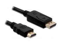 Delock - Adapterkabel - DisplayPort hann til HDMI hann