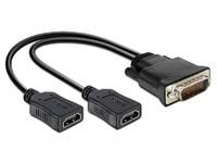Delock - Video adapter - HDMI hunn til DMS-59 hann - 25 cm