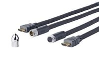 VivoLink Pro Cross Wall - HDMI-kabel med Ethernet - HDMI hann til HDMI hann - 20 m