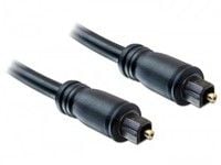 Delock - Digital audiokabel (optisk) - TOSLINK hann til TOSLINK hann - 1 m - svart
