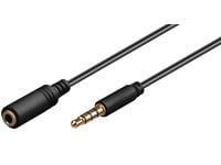 MicroConnect - Lydforlengelseskabel - mini-phone stereo 3.5 mm hunn til mini-phone stereo 3.5 mm hann - 1 m
