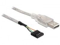 Delock USB Pinheader - USB-kabel - USB (hann) til 5-pin intern (hunn) - USB 2.0 - 70 cm
