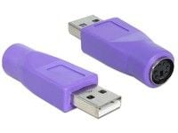 Delock - Tastatur- / musadapter - PS/2 (hunn) til USB (hann)