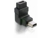DeLOCK Adapter USB-B mini, USB-B mini 5-pin, USB-B mini 5-pin, Musta