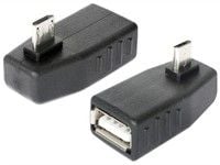Delock - USB-sovitin - USB (hun) til Micro-USB Type B (han) - USB 2.0 OTG - 90° stikforbindelse