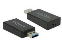 Delock - USB-adapter - USB-type A (hann) til USB-C (hunn) - USB 3.1 Gen 2 - svart