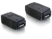 Delock - USB-hann-hunnveksler - Micro-USB Type AB (hunn) til Micro-USB Type AB (hunn)