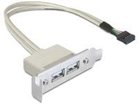 Delock Slot bracket - USB-kabel - USB (hunn) til 9-pins USB-header (hunn) - USB 2.0 - 50 cm