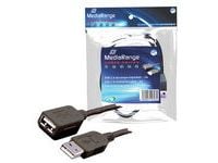 MediaRange - USB-forlengelseskabel - USB (hann) til USB (hunn) - USB 2.0 - 3 m - svart