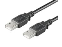 MicroConnect - USB-kabel - USB (hann) til USB (hann) - USB 2.0 - 5 m - svart